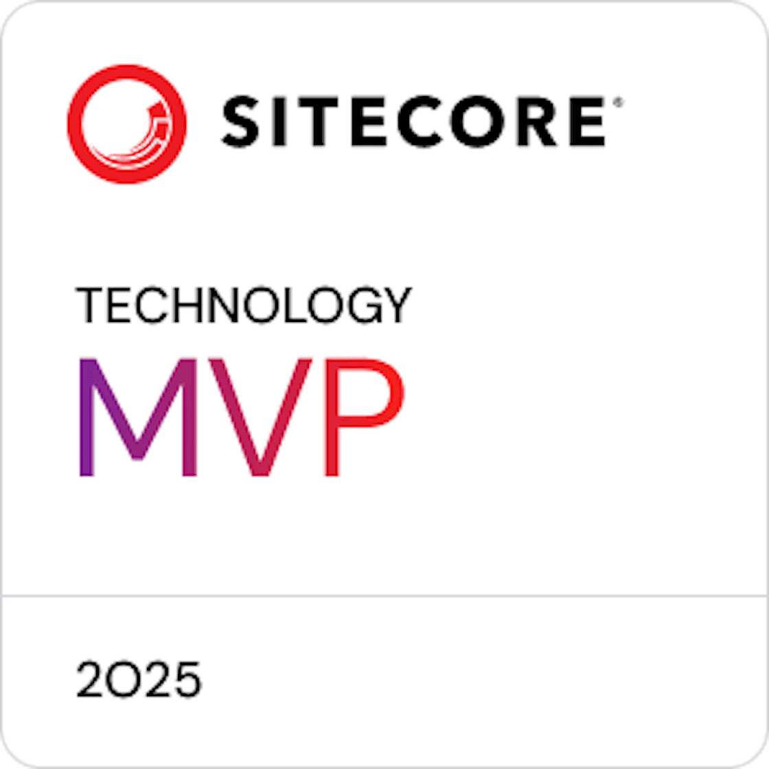 Sitecore Technology MVP 2025